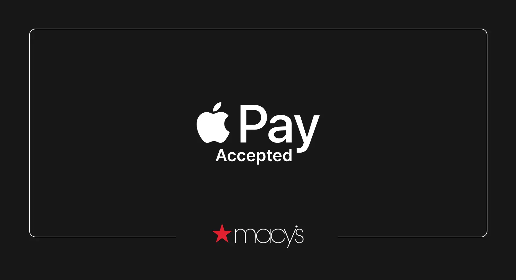 Does Macy's take apple pay