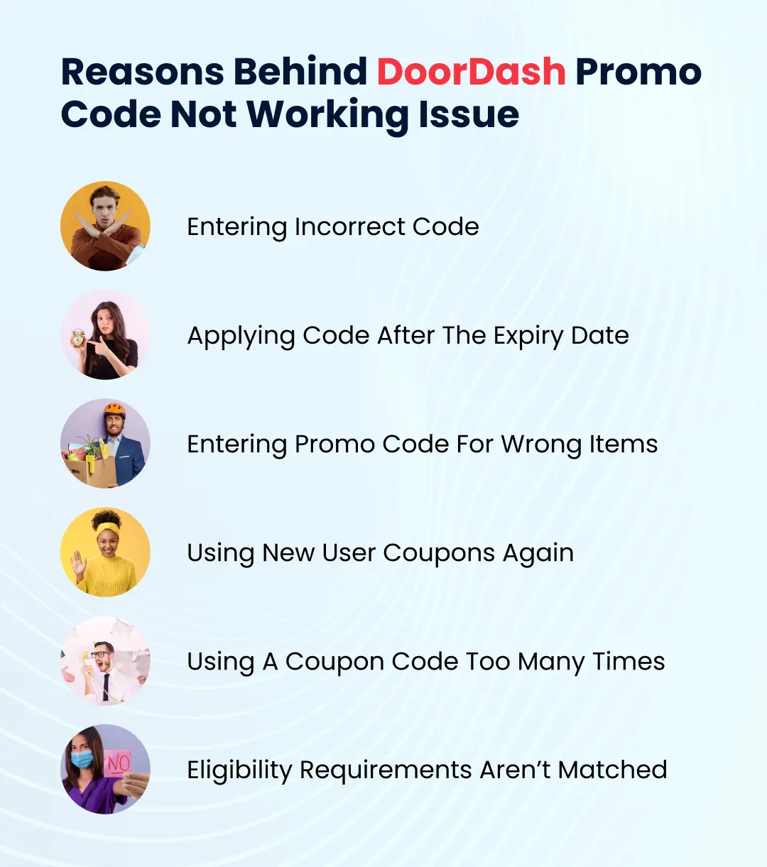 How To Solve DoorDash Promo Code Not Working Issue