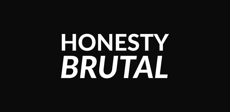 Honesty Brutal light logo