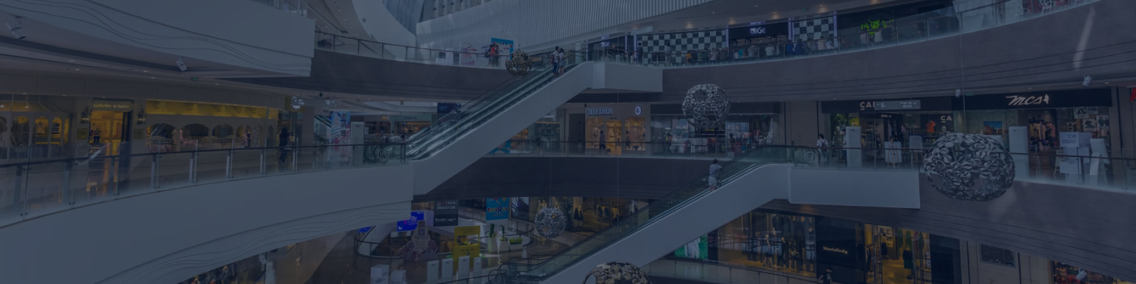 People walking in a shopping mall